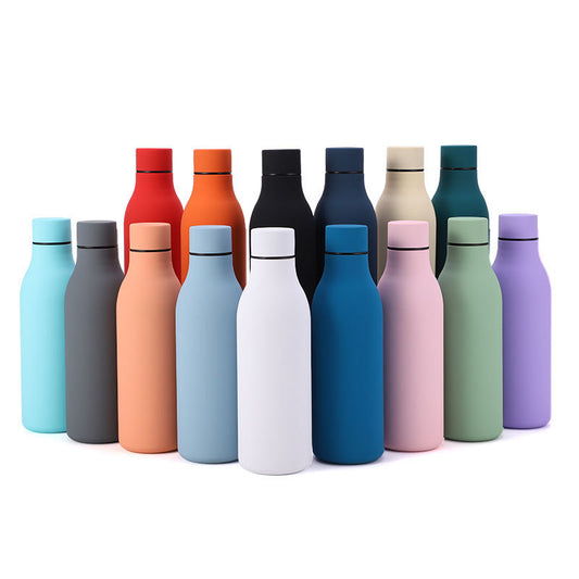 Rubber paint insulated bottle